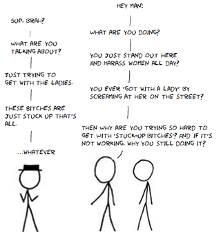 Illustration for article titled #Smile4MeBro parodies street harassment tactics aimed at women